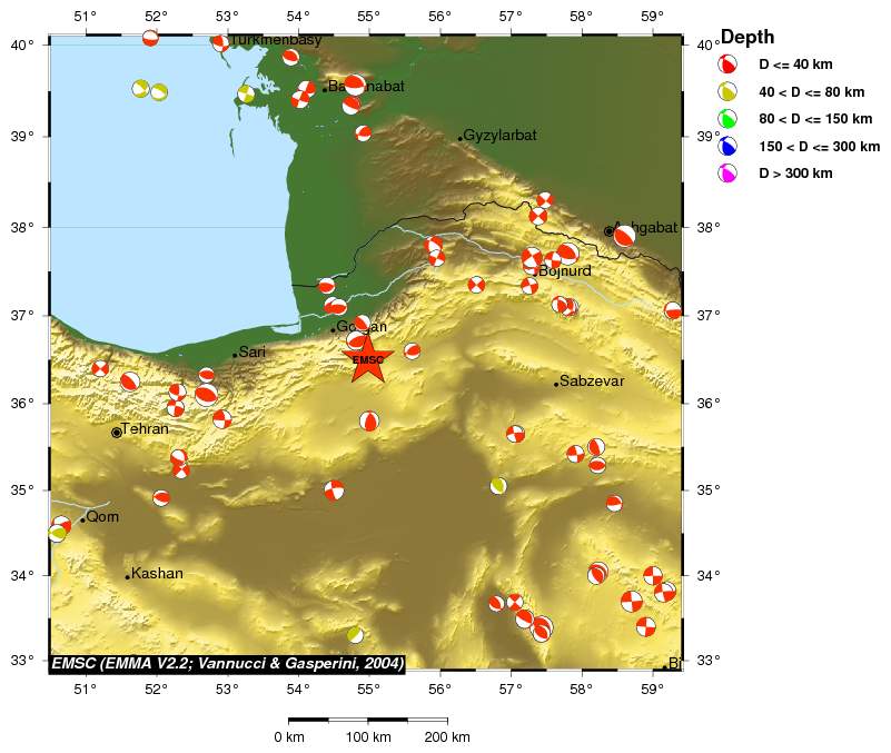 Regional moment Tensor
