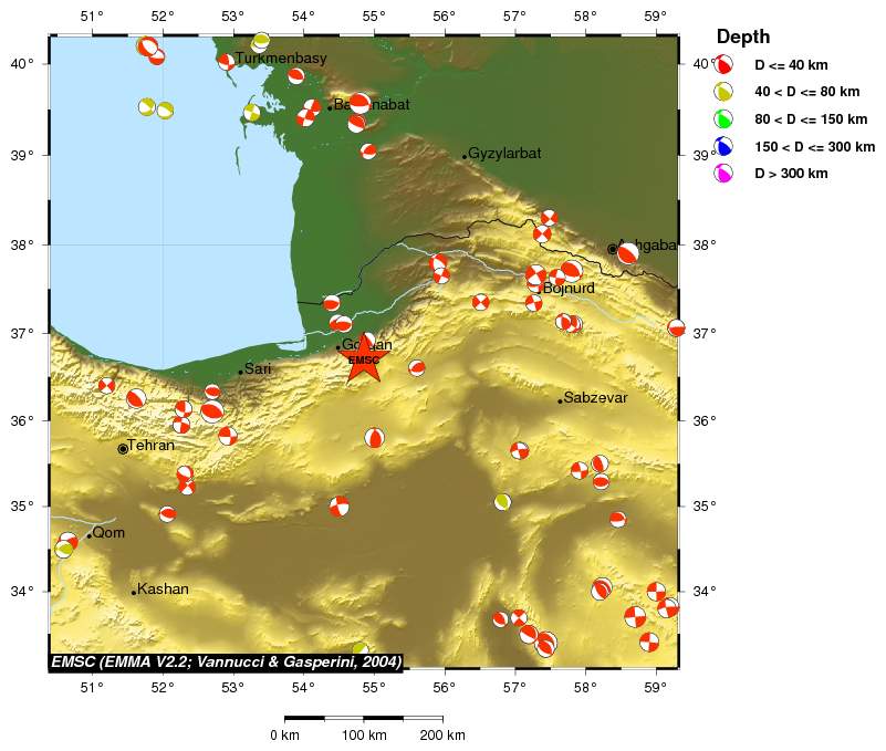 Regional moment Tensor