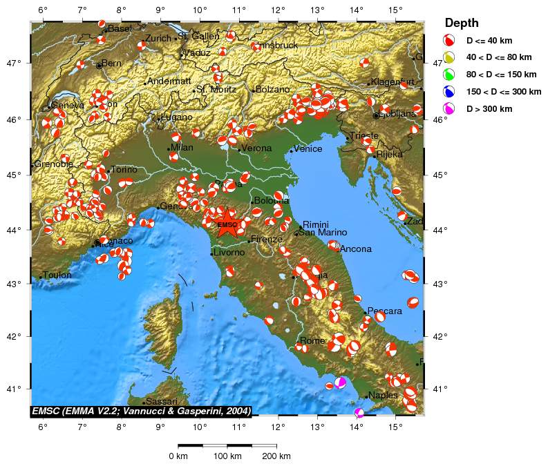 Regional moment Tensor