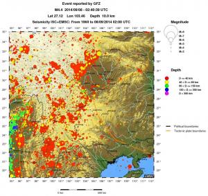 wide historical seismicity