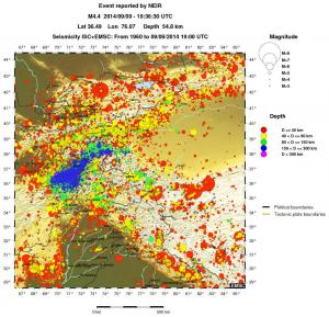 wide historical seismicity