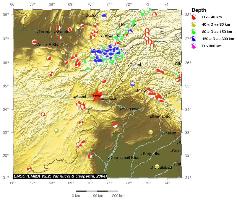 Regional moment Tensor