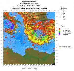 wide historical seismicity