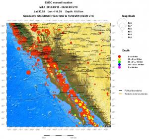 wide historical seismicity