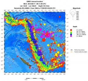 wide historical seismicity