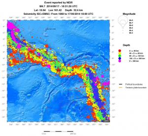 wide historical seismicity