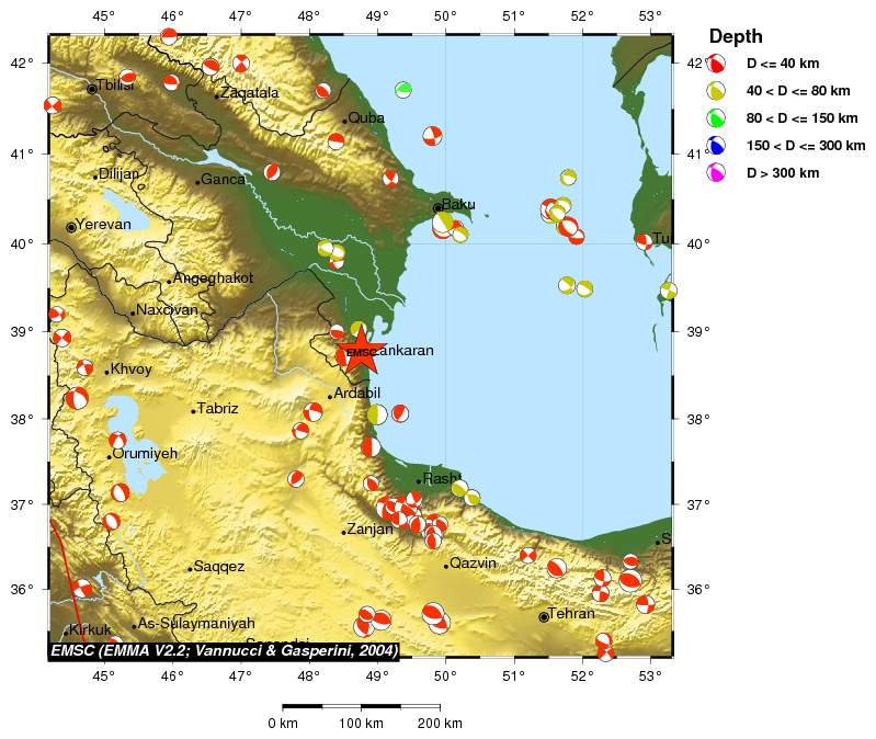 Regional moment Tensor