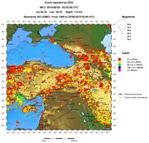 wide historical seismicity