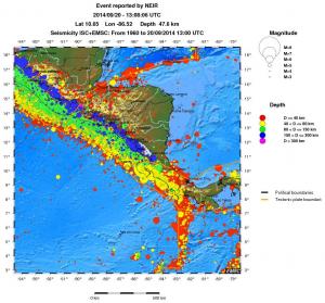 wide historical seismicity