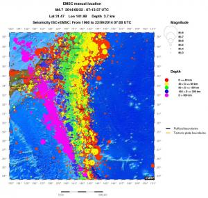 wide historical seismicity