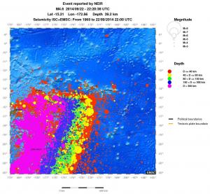 wide historical seismicity