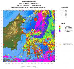 wide historical seismicity
