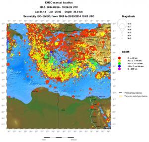 wide historical seismicity