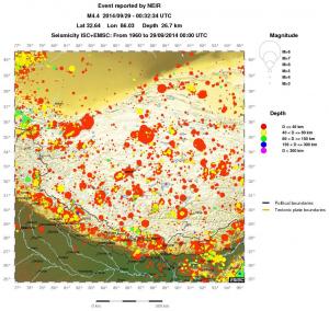 wide historical seismicity