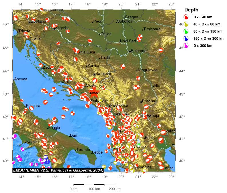 Regional moment Tensor