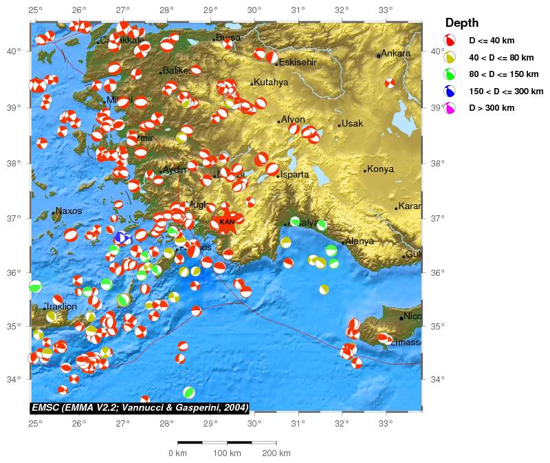 Regional moment Tensor