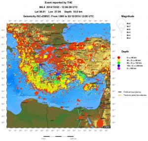wide historical seismicity