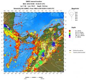 wide historical seismicity