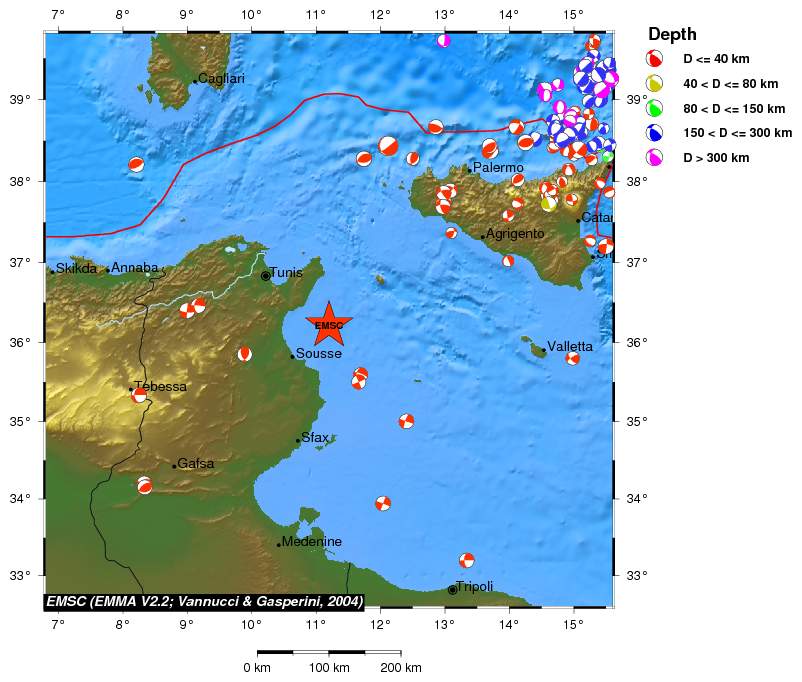 Regional moment Tensor