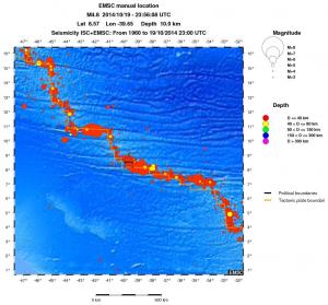 wide historical seismicity