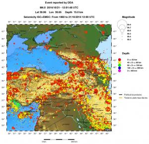 wide historical seismicity
