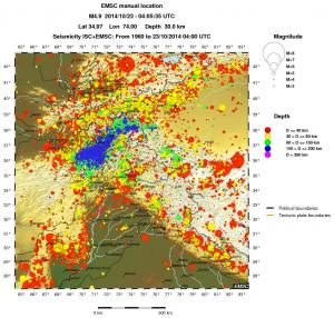wide historical seismicity