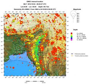 wide historical seismicity