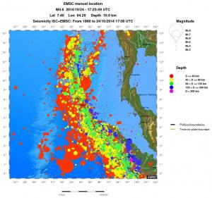 wide historical seismicity
