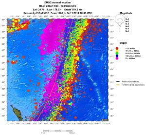 wide historical seismicity
