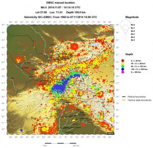 wide historical seismicity