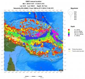 wide historical seismicity