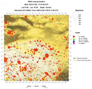wide historical seismicity
