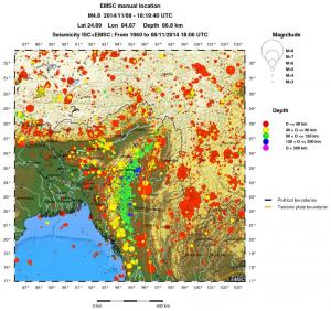 wide historical seismicity