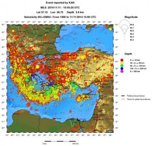 wide historical seismicity