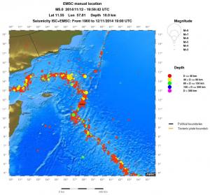 wide historical seismicity