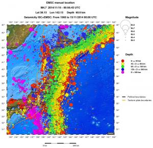 wide historical seismicity