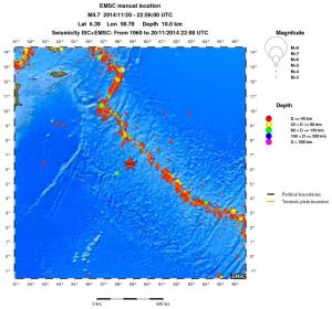 wide historical seismicity