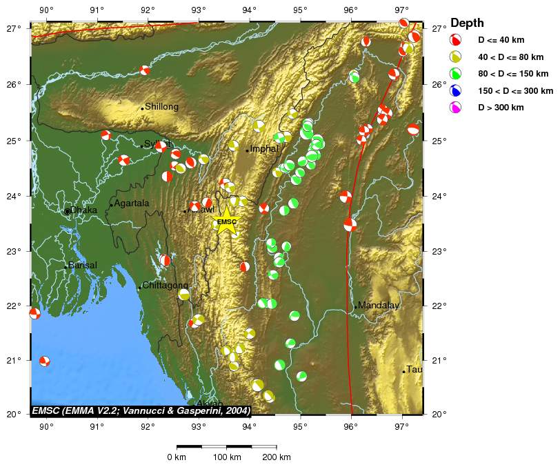 Regional moment Tensor