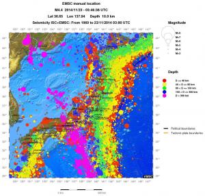 wide historical seismicity