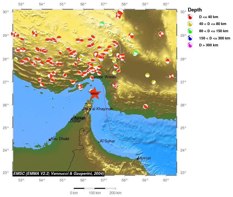 Regional moment Tensor