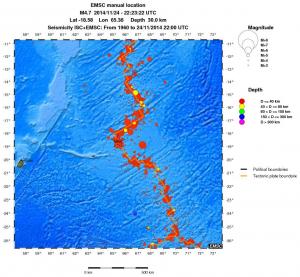 wide historical seismicity