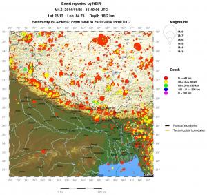 wide historical seismicity