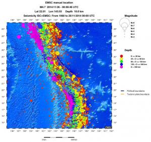 wide historical seismicity