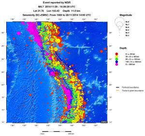wide historical seismicity