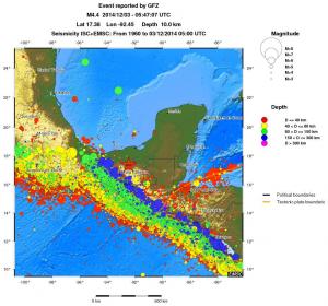 wide historical seismicity