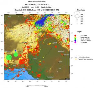 wide historical seismicity
