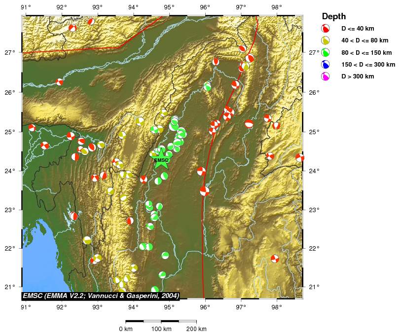 Regional moment Tensor