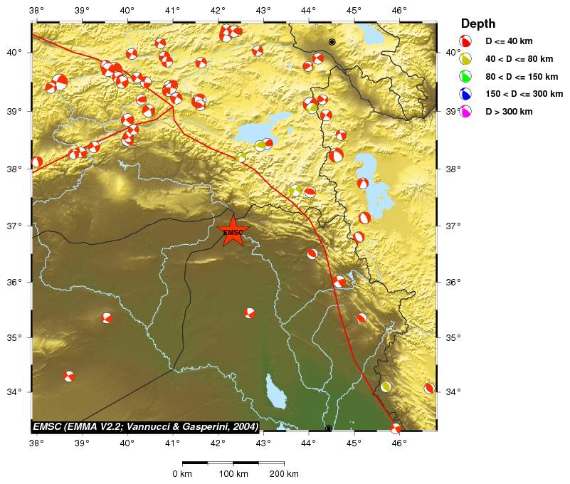 Regional moment Tensor
