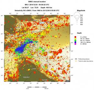 wide historical seismicity