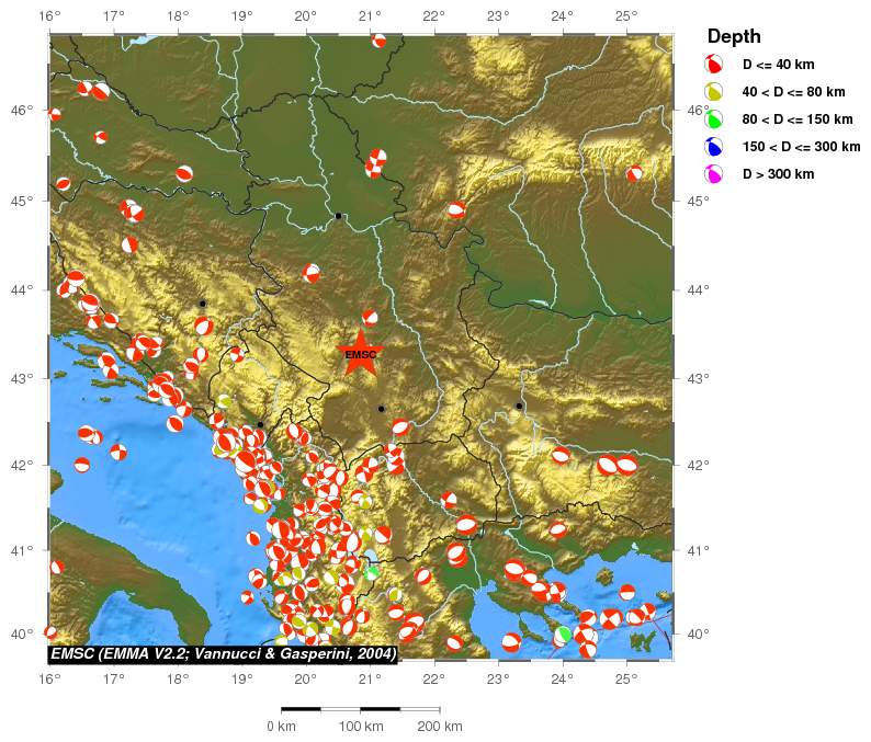 Regional moment Tensor